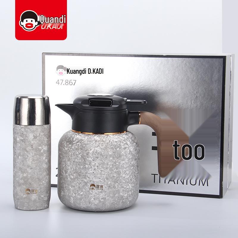 Kuangdi 9921 Titanium Insulated Cup Set with Magnetic Lid and Custom Engraving 390ml/1600ml
Kuangdi 9921 Titanium Insulated Cup Set with Magnetic Lid and Custom Engraving 390ml/1600ml