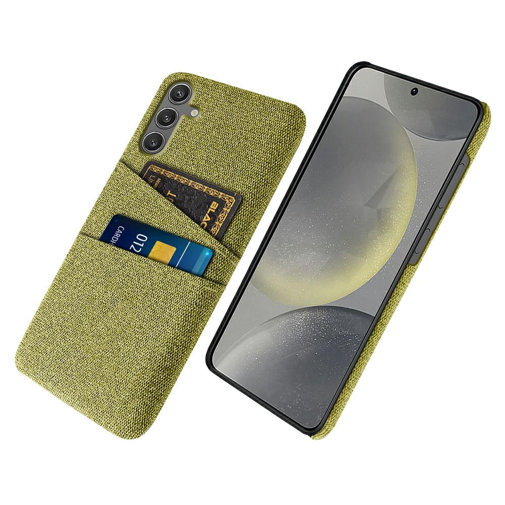 For Samsung Galaxy S25 Case Cloth+Hard PC Phone Cover with Dual Card Slots Yellow
For Samsung Galaxy S25 Case Cloth+Hard PC Phone Cover with Dual Card Slots Yellow