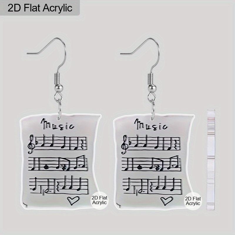 2D Плоский Узор Ноты Акриловый Материал Подвесные Серьги Ювелирные Изделия для Вечеринки по Случаю Дня Рождения, Подарки на Рождество и День Благодарения
2D Плоский Узор Ноты Акриловый Материал Подвесные Серьги Ювелирные Изделия для Вечеринки по Случаю Дня Рождения, Подарки на Рождество и День Благодарения