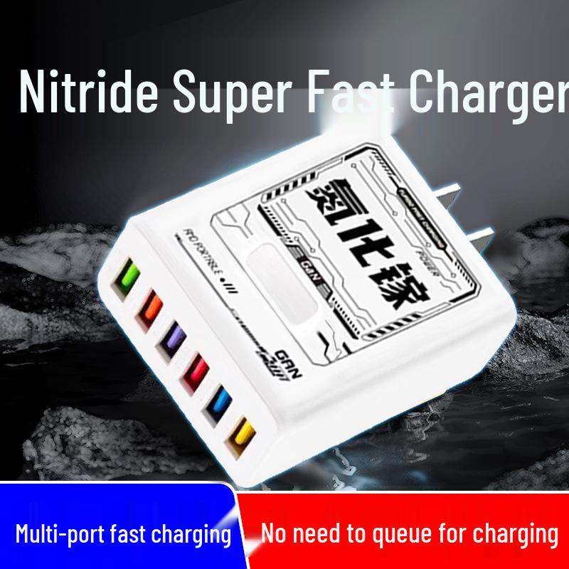 150W Gallium Nitride Multi-Port Fast Charger - Safe, Intelligent, Battery-Friendly with 6 Ports 1-Port 10W Safe Charge
150W Gallium Nitride Multi-Port Fast Charger - Safe, Intelligent, Battery-Friendly with 6 Ports 1-Port 10W Safe Charge