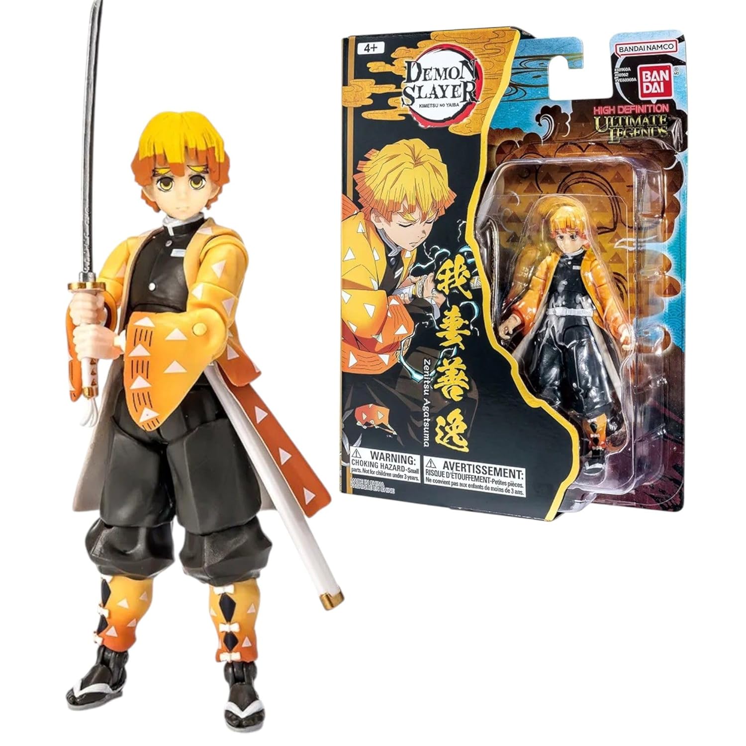 BANDAI Ultimate Legend Zenitsu Agatsuma Action Figure 12.5cm Anime 27 points articulation accessories gift collection from Demon Slayer Manga
BANDAI Ultimate Legend Zenitsu Agatsuma Action Figure 12.5cm Anime 27 points articulation accessories gift collection from Demon Slayer Manga