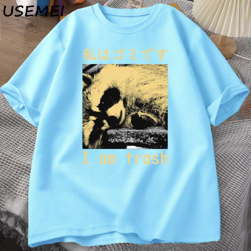 I Am Trash Japanese Raccoon Print Tshirt Harajuku Vintage High Quality Cotton Short Sleeve Tshirt Unisexs Clothing Top Streetwear 4XL
I Am Trash Japanese Raccoon Print Tshirt Harajuku Vintage High Quality Cotton Short Sleeve Tshirt Unisexs Clothing Top Streetwear 4XL