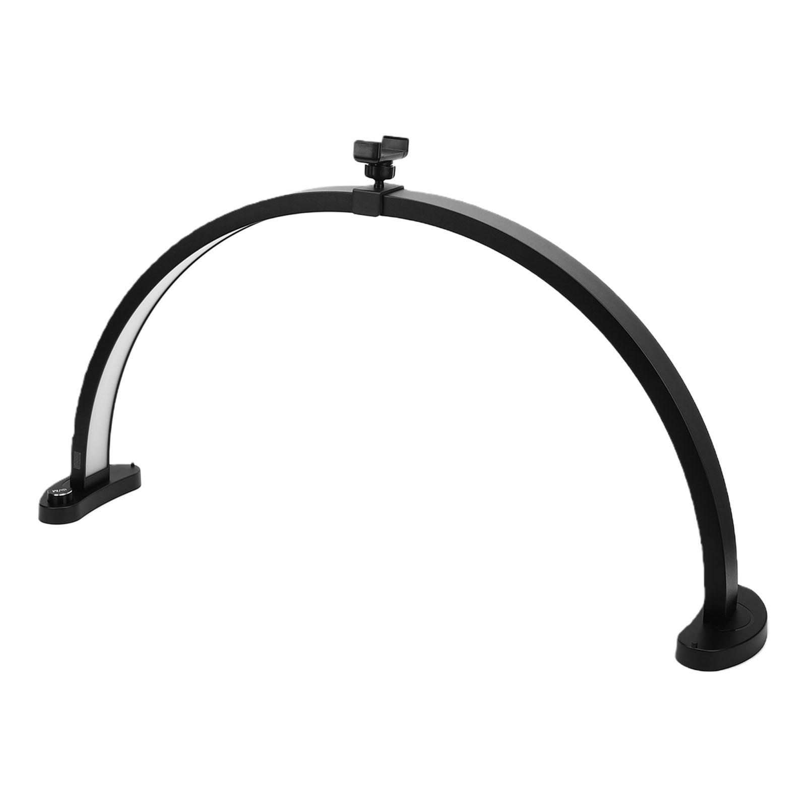 LED Half Moon Light 40W 28 Inch 3200K to 5600K Dimmable Half Moon Desk Lamp with Phone Holder for Nail Manicure Salon
LED Half Moon Light 40W 28 Inch 3200K to 5600K Dimmable Half Moon Desk Lamp with Phone Holder for Nail Manicure Salon