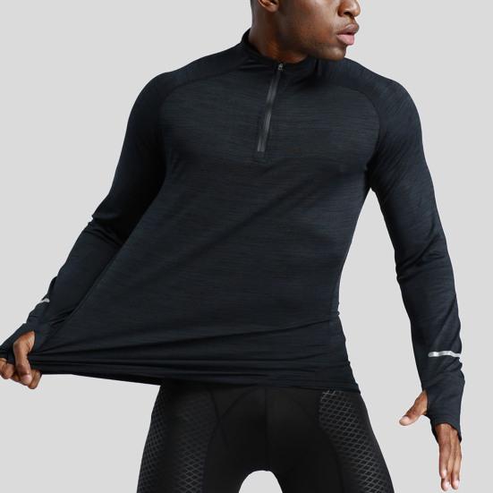 Yousheng Men Sport Top Zipper Stand Collar Thin Sweat Absorption Quick-drying Long Sleeve Solid Color Basketball Training Fitness Workout T-shirt
Yousheng Men Sport Top Zipper Stand Collar Thin Sweat Absorption Quick-drying Long Sleeve Solid Color Basketball Training Fitness Workout T-shirt