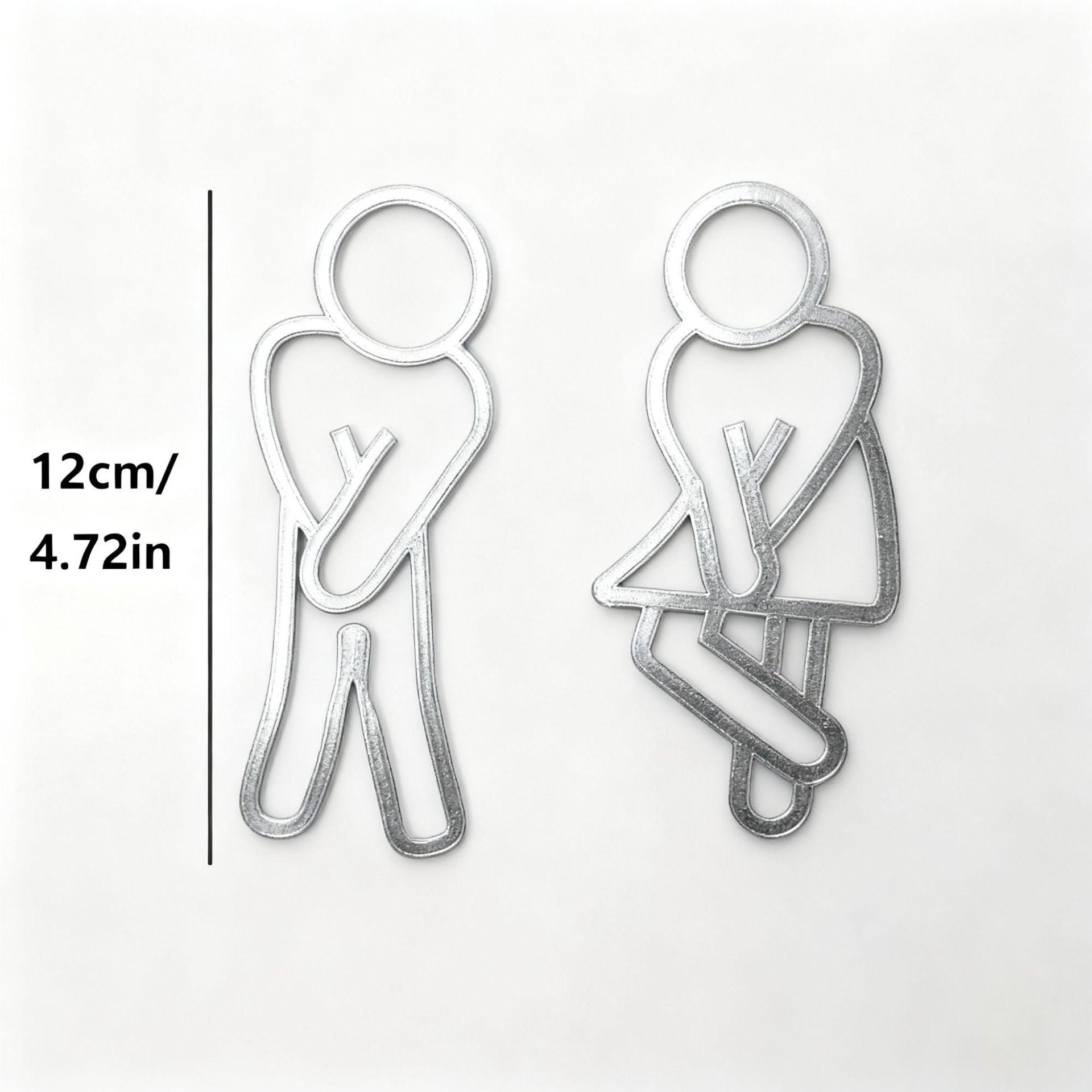 2D Flat Wc Door Signs Decoration Men And Women Toilet Signs Toilet Signs Contour Decoration Hanging Pieces Guest Toilet Bathroom срібний
2D Flat Wc Door Signs Decoration Men And Women Toilet Signs Toilet Signs Contour Decoration Hanging Pieces Guest Toilet Bathroom срібний