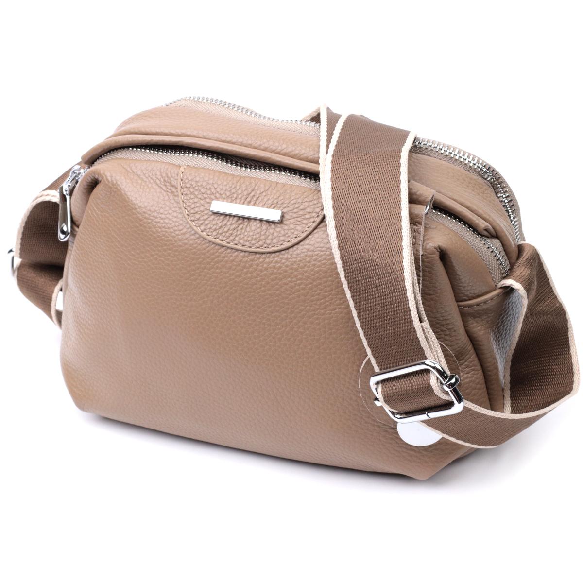 Сумка на кожен день з двома відділеннями з натуральної шкіри Vintage 22594 
Сумка на кожен день з двома відділеннями з натуральної шкіри Vintage 22594