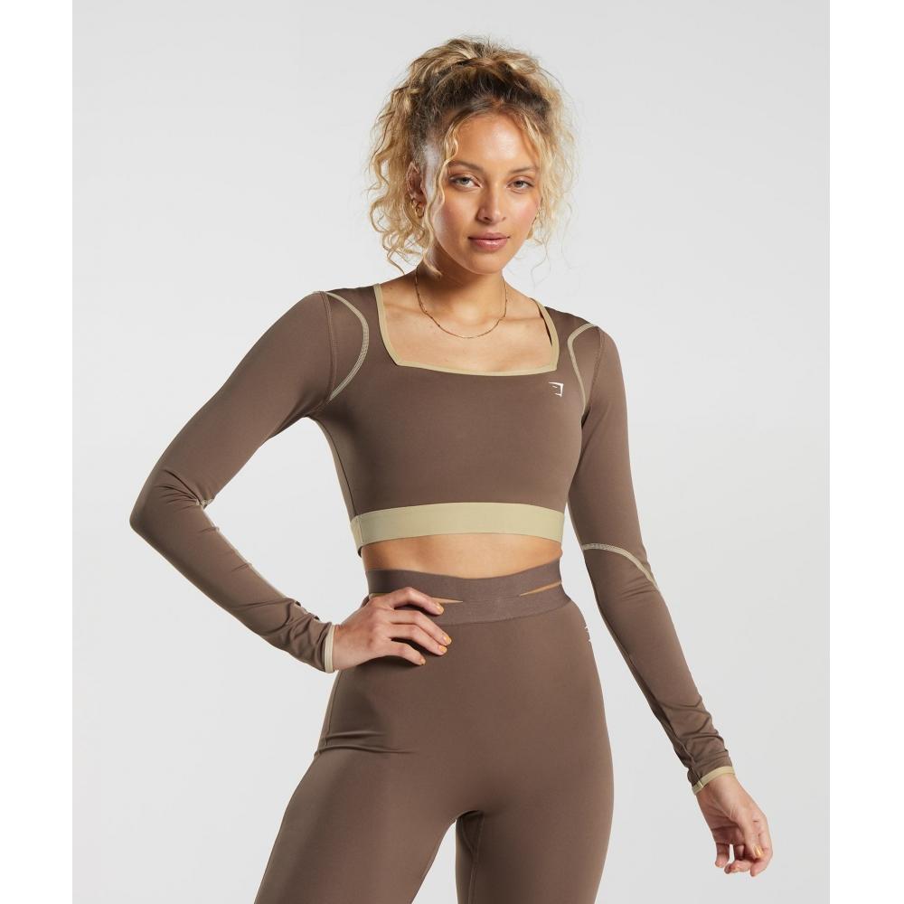 GYMSHARK Контрастный укороченный топ с длинными рукавами, мягкий коричневый, бежевый, пустынный B5A8O NB1M
GYMSHARK Контрастный укороченный топ с длинными рукавами, мягкий коричневый, бежевый, пустынный B5A8O NB1M