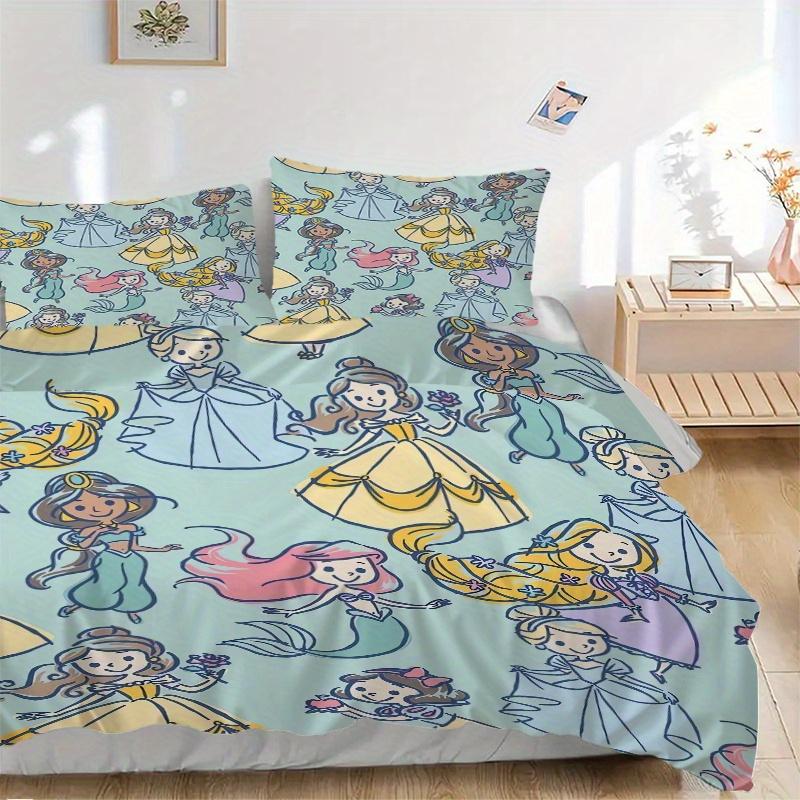 3pcs Cute Disney Princesses Design Bedding Set - 1 Soft Quilt Cover + 2 Pillowcases, Machine Washable - Suitable for All Seasons, Perfect Gift fo 135x200cm
3pcs Cute Disney Princesses Design Bedding Set - 1 Soft Quilt Cover + 2 Pillowcases, Machine Washable - Suitable for All Seasons, Perfect Gift fo 135x200cm