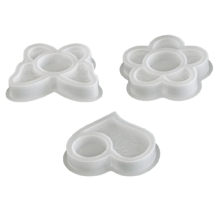 Pack of 3 Artisanal Silicone Candle Mould Decorated by Florals Butterfly and Heart Embossing 1
Pack of 3 Artisanal Silicone Candle Mould Decorated by Florals Butterfly and Heart Embossing 1