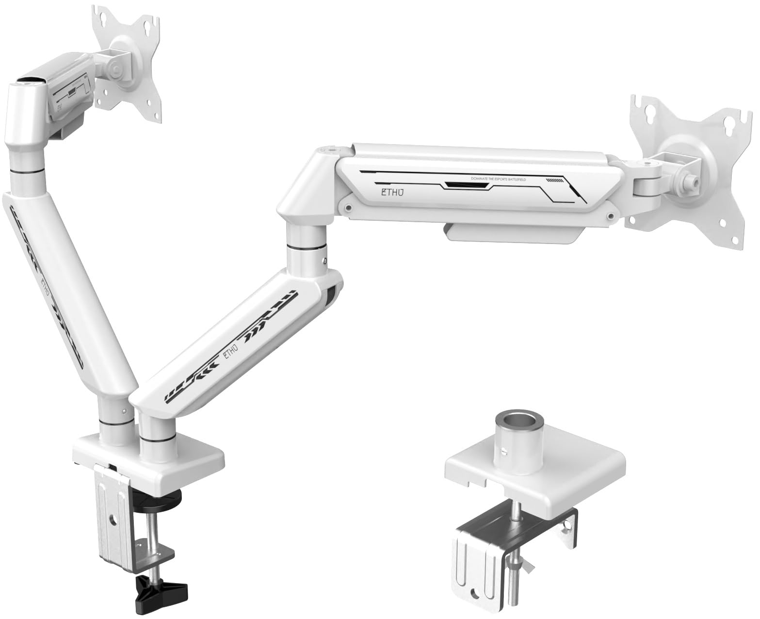ETHU PC Подвійний монітор 2 РК-дисплеї Сумісний з вигнутим ігровим монітором Газ Стандарт VESA Вантажопідйомність Подвійний білий кронштейн, Екрани, Кронштейн, 13-32 дюйми, білий
ETHU PC Подвійний монітор 2 РК-дисплеї Сумісний з вигнутим ігровим монітором Газ Стандарт VESA Вантажопідйомність Подвійний білий кронштейн, Екрани, Кронштейн, 13-32 дюйми, білий