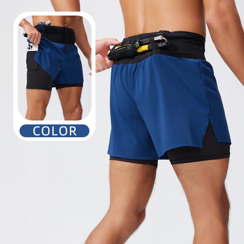 Double Layer Outdoor Sports Shorts for Running, Basketball, and Mountaineering Large темно-синього кольору
Double Layer Outdoor Sports Shorts for Running, Basketball, and Mountaineering Large темно-синього кольору