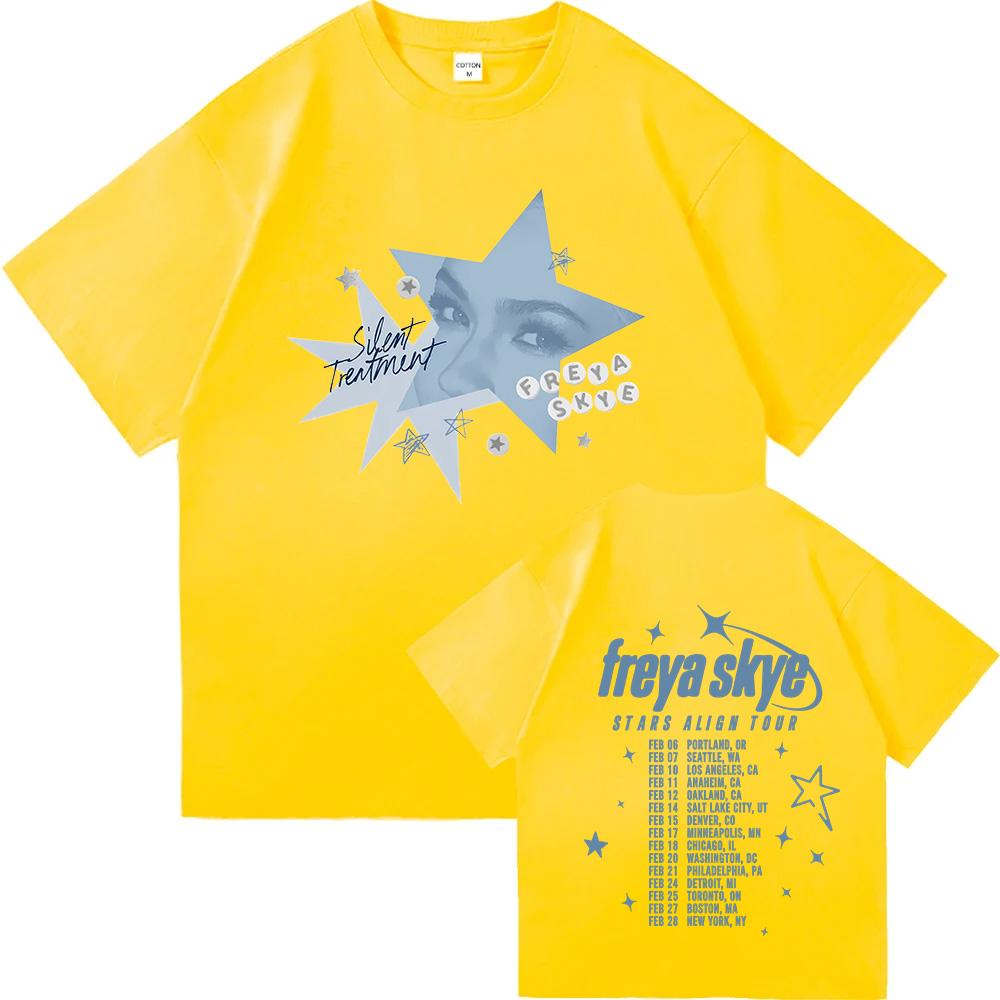 Silent TreatUnisext Tee Freya Skye Stars Align Tour 2026 T Shirt Unisex Women Cotton T-Shirt Harajuku Aesthetic High Quality Clothes 2XL
Silent TreatUnisext Tee Freya Skye Stars Align Tour 2026 T Shirt Unisex Women Cotton T-Shirt Harajuku Aesthetic High Quality Clothes 2XL