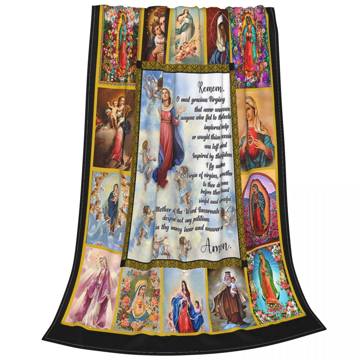 Virgin Mary Christian Catholic Knitted Blanket Our Lady of Guadalupe Throw Blanket Home Couch Soft Warm Bedspread 150x200cm
Virgin Mary Christian Catholic Knitted Blanket Our Lady of Guadalupe Throw Blanket Home Couch Soft Warm Bedspread 150x200cm