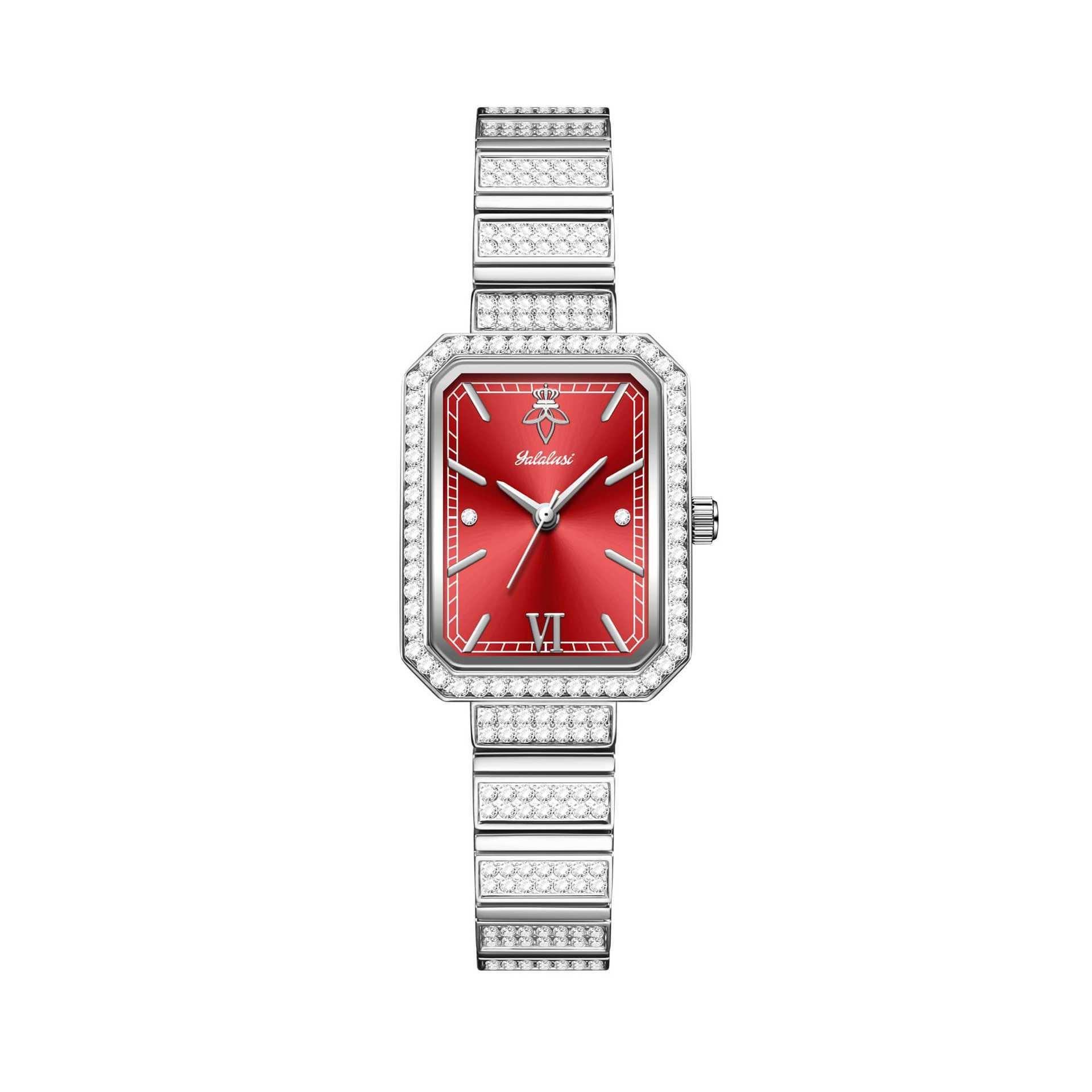Stylish Womens Waterproof Quartz Watch Rhinestone Square Dial Reloj Mujer Wrist Watches for Ladies Girls Silver band
Stylish Womens Waterproof Quartz Watch Rhinestone Square Dial Reloj Mujer Wrist Watches for Ladies Girls Silver band