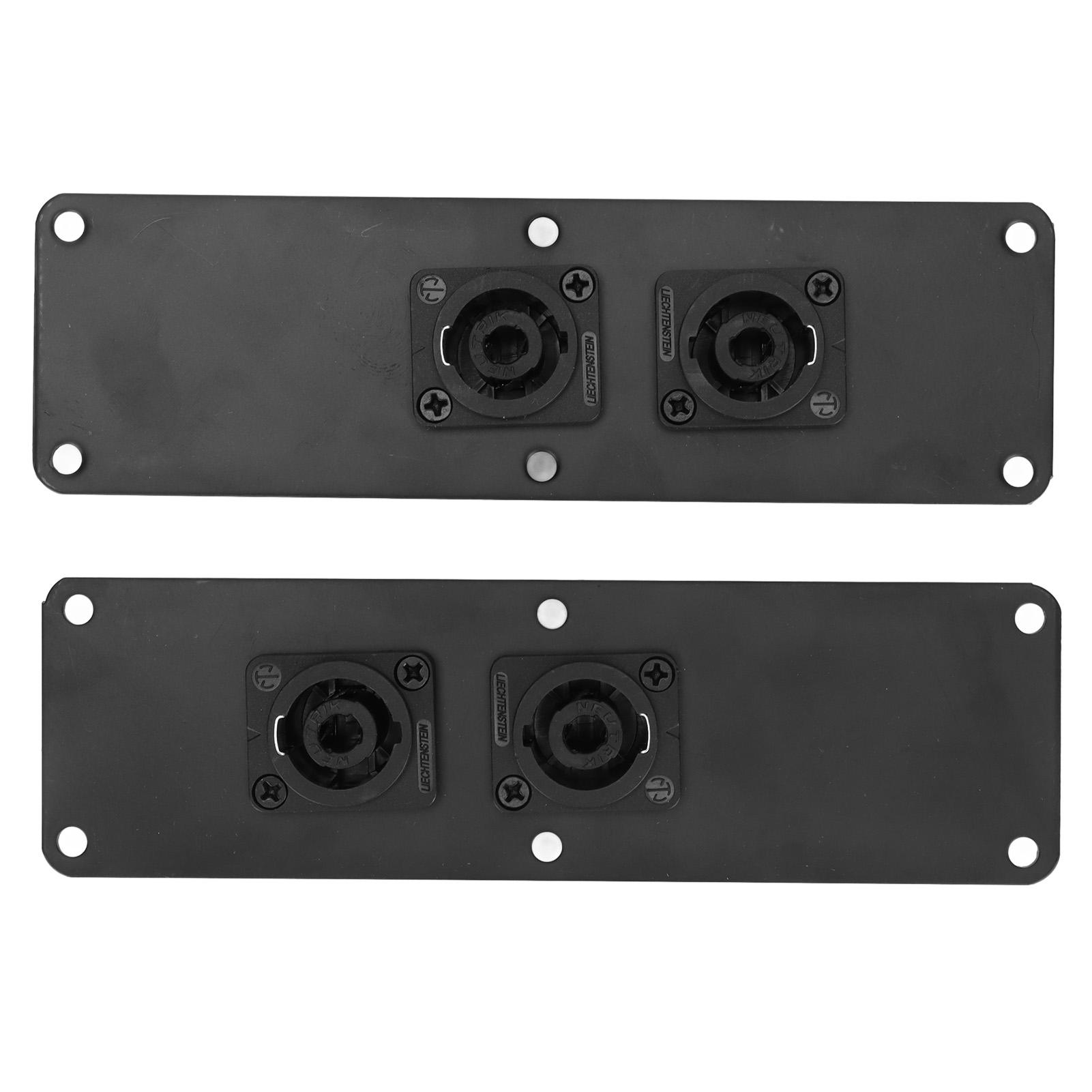 Metal Speaker Jack Plate Speaker Dual Jack Plate with 2 Cannon Connectors for 6in‑18in Speaker
Metal Speaker Jack Plate Speaker Dual Jack Plate with 2 Cannon Connectors for 6in‑18in Speaker