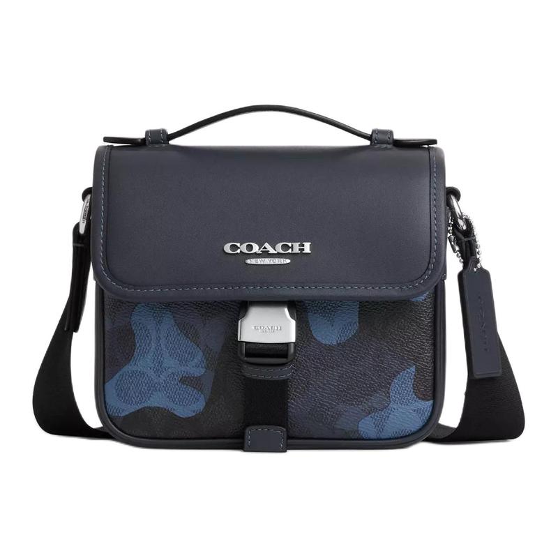 COACH handbag RACER 17 signature camouflage print adjustable shoulder strap, artificial leather and smooth calfskin, crossbody handbag, small size чорний
COACH handbag RACER 17 signature camouflage print adjustable shoulder strap, artificial leather and smooth calfskin, crossbody handbag, small size чорний