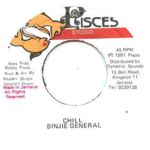 7inch Record BINGIE GENERAL - Chill none Pisces 1991 Jamaica Reggae, Ska & Dub Used
7inch Record BINGIE GENERAL - Chill none Pisces 1991 Jamaica Reggae, Ska & Dub Used