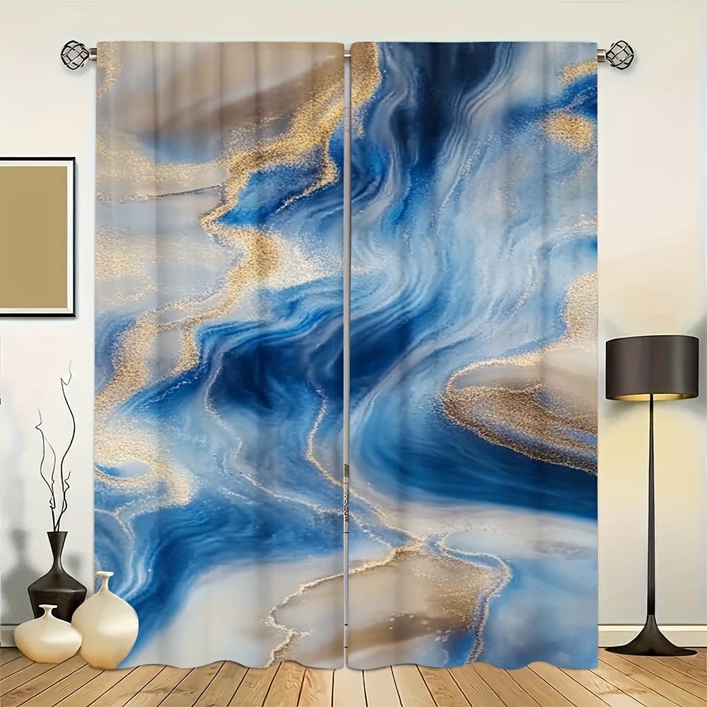 Farmhouse Rustic Brown Blue Mixed Marble Texture Polyester Fo Curtains Set Of 2 Made W100*H70(CM)-Rod Pocket&2PCS
Farmhouse Rustic Brown Blue Mixed Marble Texture Polyester Fo Curtains Set Of 2 Made W100*H70(CM)-Rod Pocket&2PCS