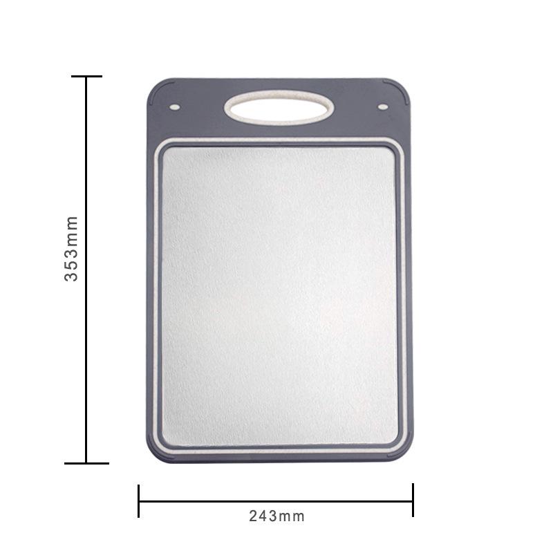 Food Grade Wheat Straw Noodles 304 Stainless Steel Double-Sided Cutting Board with Titanium Plate Square
Food Grade Wheat Straw Noodles 304 Stainless Steel Double-Sided Cutting Board with Titanium Plate Square