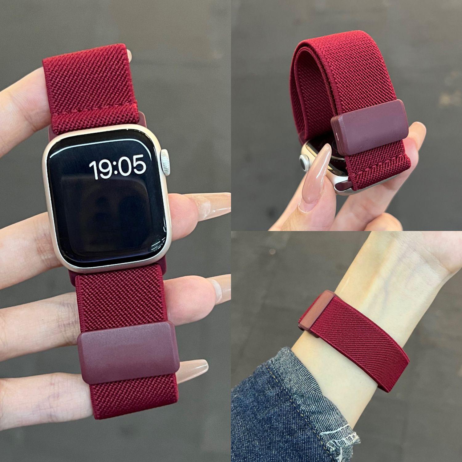 Плетеный ремешок для часов Apple Watch - мягкий нейлоновый симпатичный ремешок для часов с магнитной застежкой для iWatch S10/Ultra/9/8/7/6/5/4/3/2/1/SE 49 мм 46 мм 45 мм 44 мм 42 мм 42mm (iwatch) красный
Плетеный ремешок для часов Apple Watch - мягкий нейлоновый симпатичный ремешок для часов с магнитной застежкой для iWatch S10/Ultra/9/8/7/6/5/4/3/2/1/SE 49 мм 46 мм 45 мм 44 мм 42 мм 42mm (iwatch) красный