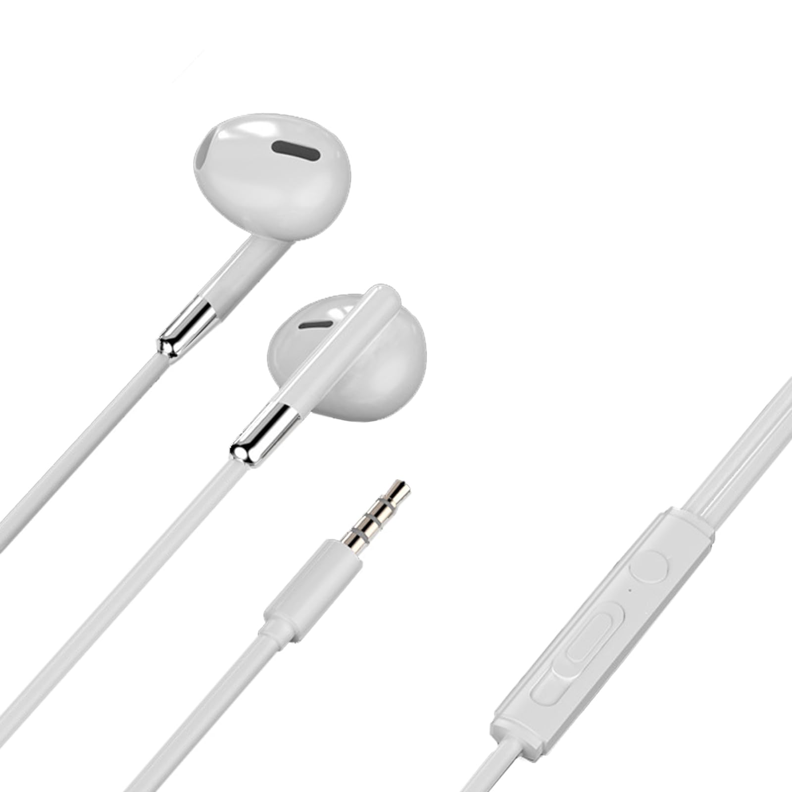IAKTD Wired Earphones Jack with HIFI Sound Volume Clear Compatible Cable Length 3.5mm Microphone, Quality, Control, Calls, (White), 1.2M білий
IAKTD Wired Earphones Jack with HIFI Sound Volume Clear Compatible Cable Length 3.5mm Microphone, Quality, Control, Calls, (White), 1.2M білий