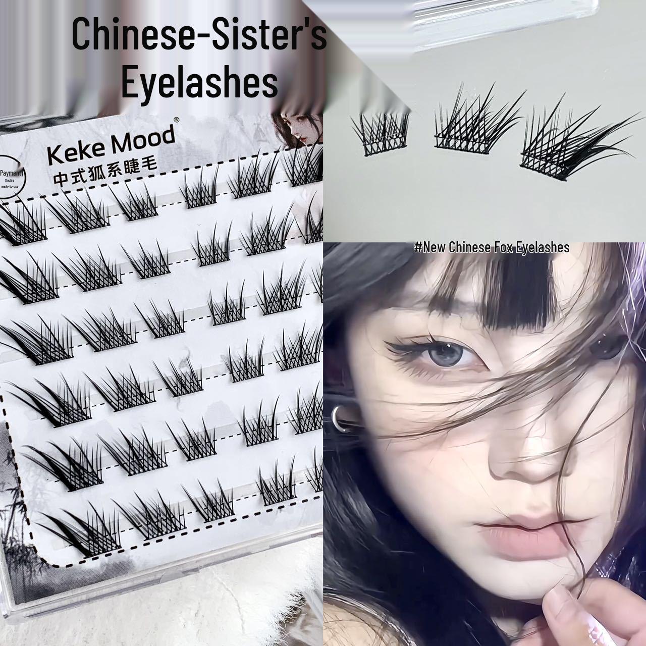 Kekemood Ancient Style Fox Eyelashes: Glue-Free, Single Cluster, Fine Stem, Elf Demon Light, Extended Tail.
Kekemood Ancient Style Fox Eyelashes: Glue-Free, Single Cluster, Fine Stem, Elf Demon Light, Extended Tail.