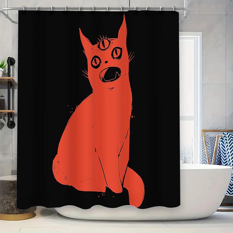 Unique Cat Shower Curtain Abstract Animal Lover Home Decor Modern Bathroom Set Artistic Pet Portrait Washroom Accessories W60H190(CM)-1 Pcs
Unique Cat Shower Curtain Abstract Animal Lover Home Decor Modern Bathroom Set Artistic Pet Portrait Washroom Accessories W60H190(CM)-1 Pcs