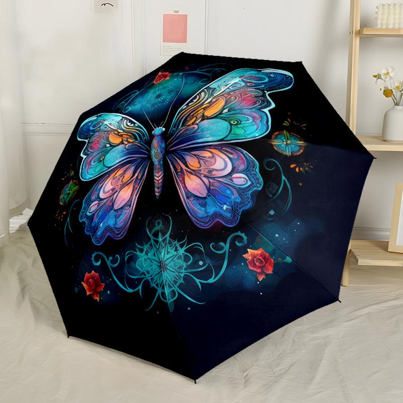1pc Y26 Butterfly Floral Umbrella - Compact Lightweight Retractable 8-Rib Design with Automatic Open, Durable Plastic & Iron F (as the picture,Iron&8K)
1pc Y26 Butterfly Floral Umbrella - Compact Lightweight Retractable 8-Rib Design with Automatic Open, Durable Plastic & Iron F (as the picture,Iron&8K)