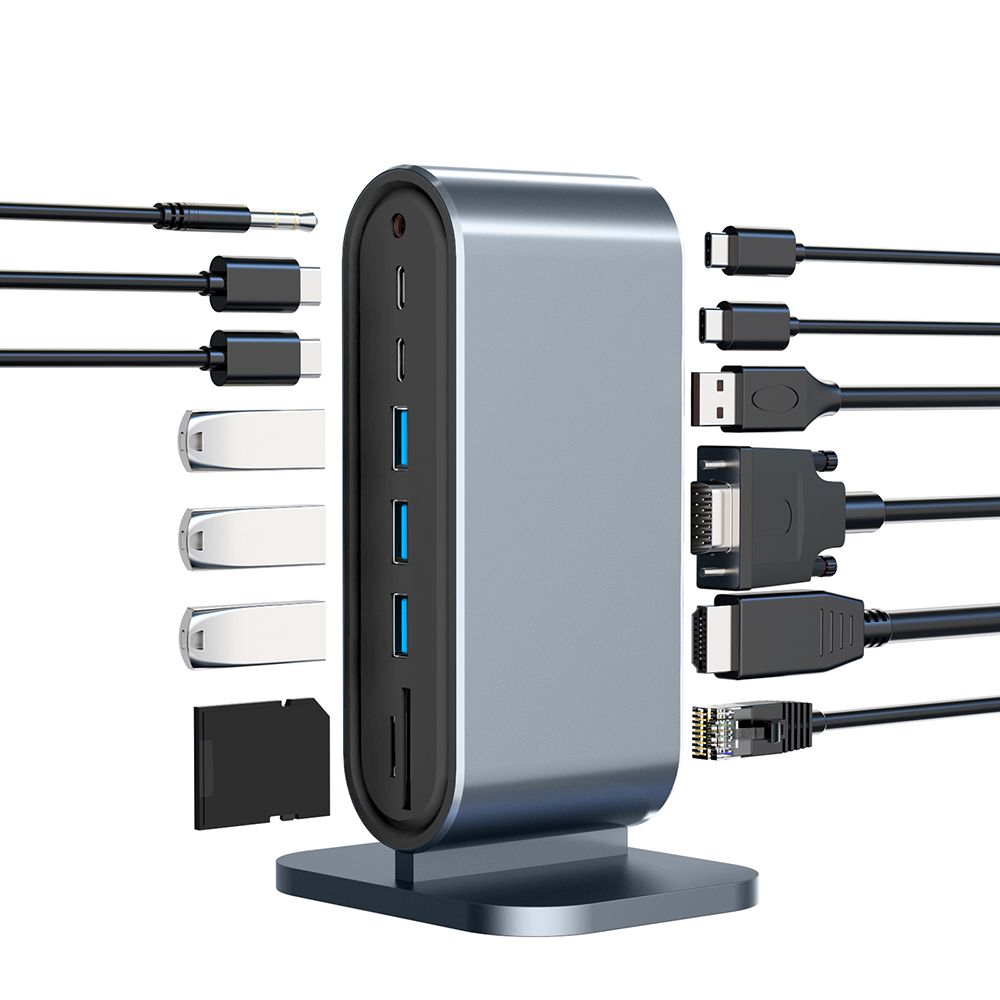12 в 1 Вертикальный PD 100 Вт USB 3.0 TF-ридер Док-станция Тип C HUB Ethernet-адаптер Разветвитель USB-C
12 в 1 Вертикальный PD 100 Вт USB 3.0 TF-ридер Док-станция Тип C HUB Ethernet-адаптер Разветвитель USB-C