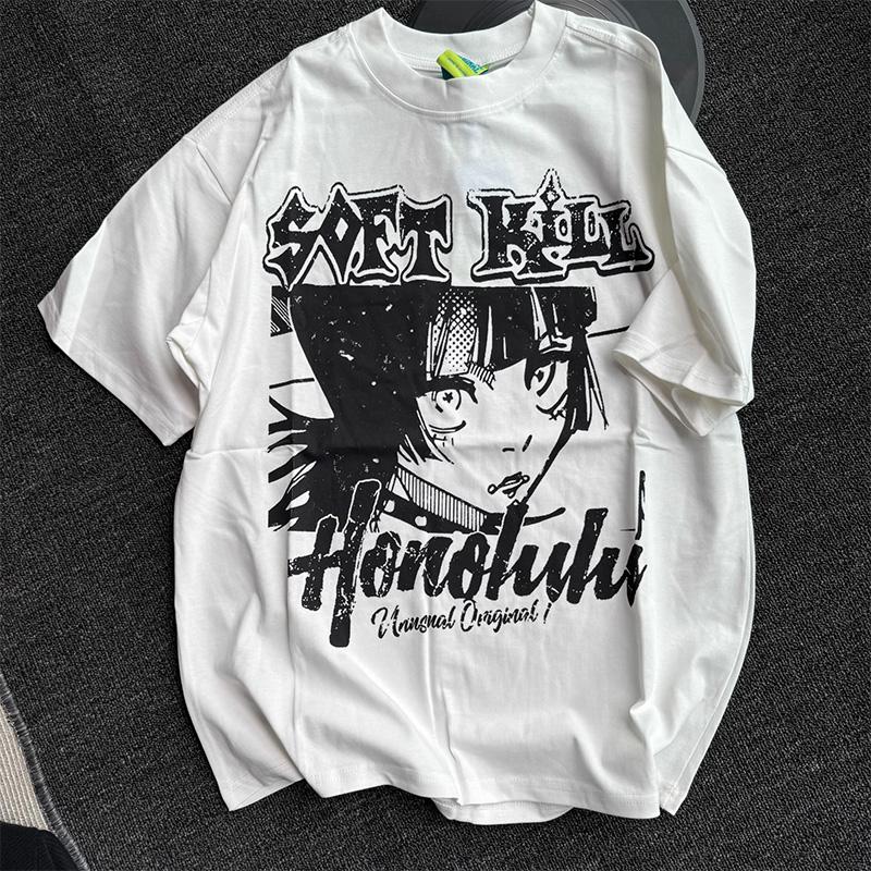 Unisex Tshirt Short Sleeve Tee Cotton Harajuku Summer Fashion Cartoon Streetwear Graphic Aesthetic Oversized Vintage Y2k Clothing S
Unisex Tshirt Short Sleeve Tee Cotton Harajuku Summer Fashion Cartoon Streetwear Graphic Aesthetic Oversized Vintage Y2k Clothing S