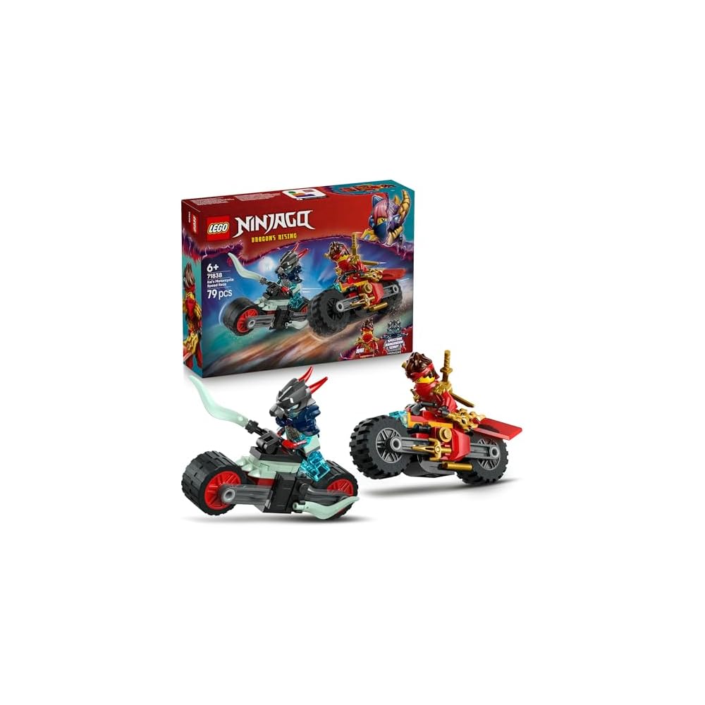 LEGO Ninjago Kai s Speed Bike Race Toy Building Set for Kids Ages 6-9 with Vehicles and Robots 71838
LEGO Ninjago Kai s Speed Bike Race Toy Building Set for Kids Ages 6-9 with Vehicles and Robots 71838