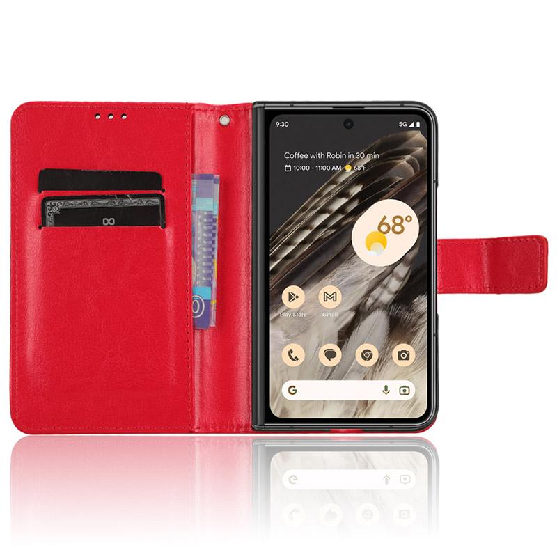 For Google Pixel Fold PU Leather+PC Phone Case Crazy Horse Texture Wallet Stand Flip Cover Red
For Google Pixel Fold PU Leather+PC Phone Case Crazy Horse Texture Wallet Stand Flip Cover Red