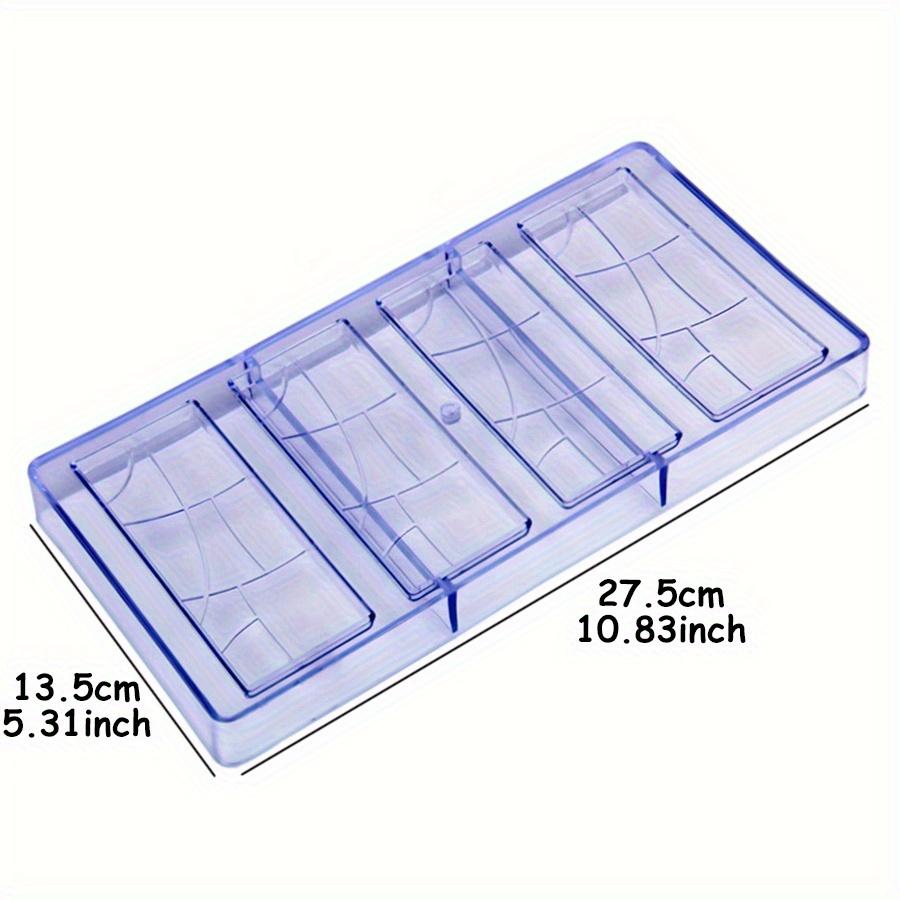 1Pc 10.8x5.3Inch Transparent Plastic Chocolate Bar Mold - 4-Hole Plain Design, Reusable Candy Mould for Halloween,ZSY
1Pc 10.8x5.3Inch Transparent Plastic Chocolate Bar Mold - 4-Hole Plain Design, Reusable Candy Mould for Halloween,ZSY
