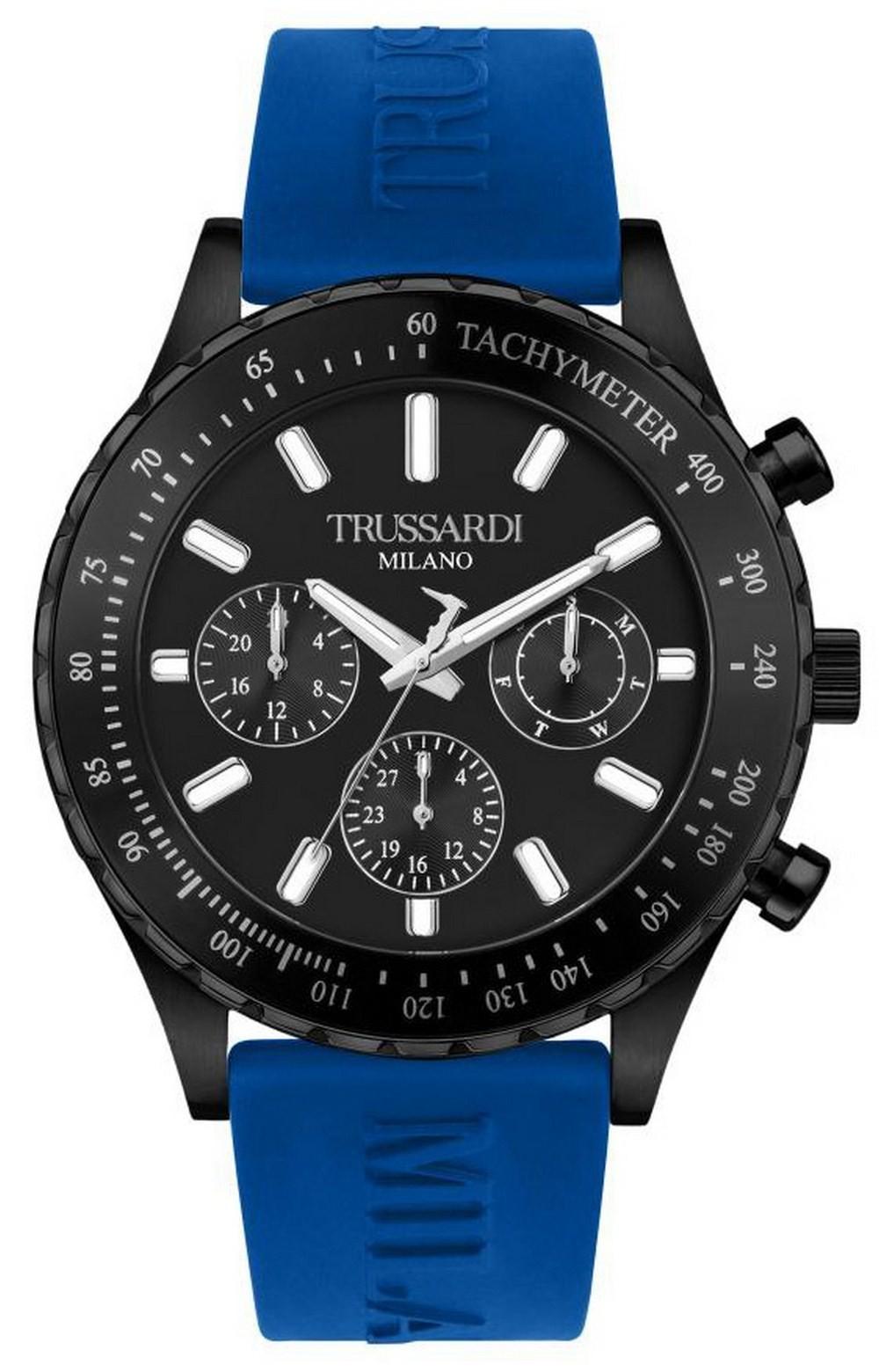 Мужские часы Trussardi T-Logo Tachymeter с черным циферблатом, силиконовым ремешком, кварцевые R2451148001
Мужские часы Trussardi T-Logo Tachymeter с черным циферблатом, силиконовым ремешком, кварцевые R2451148001