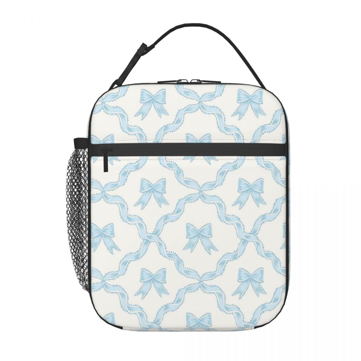 Blue Bows On A White Backdrop Pattern Insulated Lunch Bag for Women Kids Portable Food Boxes Thermal Lunch Box Tote One Size
Blue Bows On A White Backdrop Pattern Insulated Lunch Bag for Women Kids Portable Food Boxes Thermal Lunch Box Tote One Size