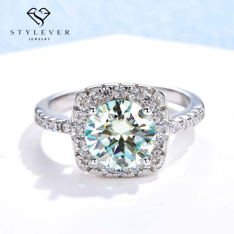 Stylever Роскошные 0,5-3CT D Цвет Зеленый Муассанит Драгоценный Камень Обручальные Кольца Halo для Женщин Стерлингового Серебра 925 Изысканные Ювелирные Изделия
Stylever Роскошные 0,5-3CT D Цвет Зеленый Муассанит Драгоценный Камень Обручальные Кольца Halo для Женщин Стерлингового Серебра 925 Изысканные Ювелирные Изделия