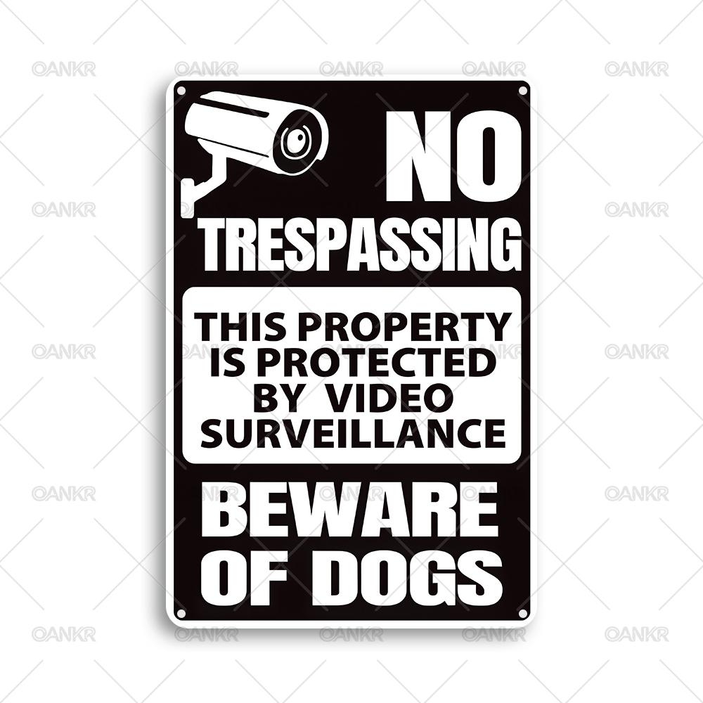 Vintage No Trespassing Video Surveillance Metal Tin Sign Chic Beware Dogs Metal Signs for Man Cave Garden Home Decor Plaque 20x30cm(7.8x11.8inch)
Vintage No Trespassing Video Surveillance Metal Tin Sign Chic Beware Dogs Metal Signs for Man Cave Garden Home Decor Plaque 20x30cm(7.8x11.8inch)