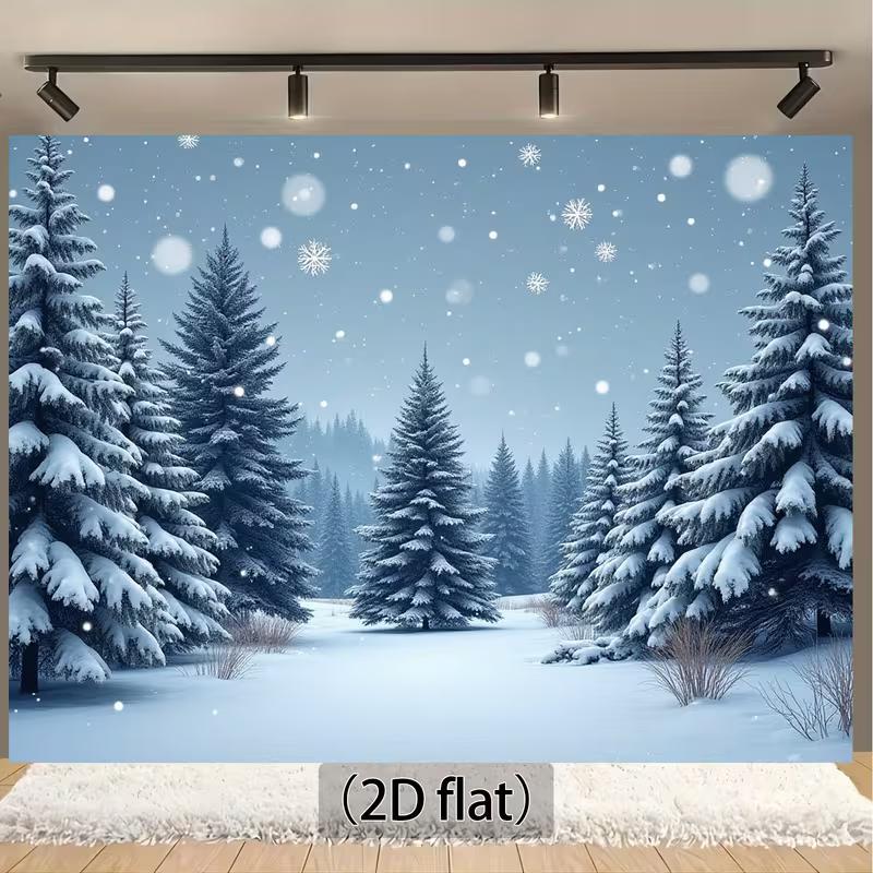 2D Winter Snow Pine Tree Backdrop, Christmas Forest Photo Background 47.2x31.5inch/120*80cm
2D Winter Snow Pine Tree Backdrop, Christmas Forest Photo Background 47.2x31.5inch/120*80cm