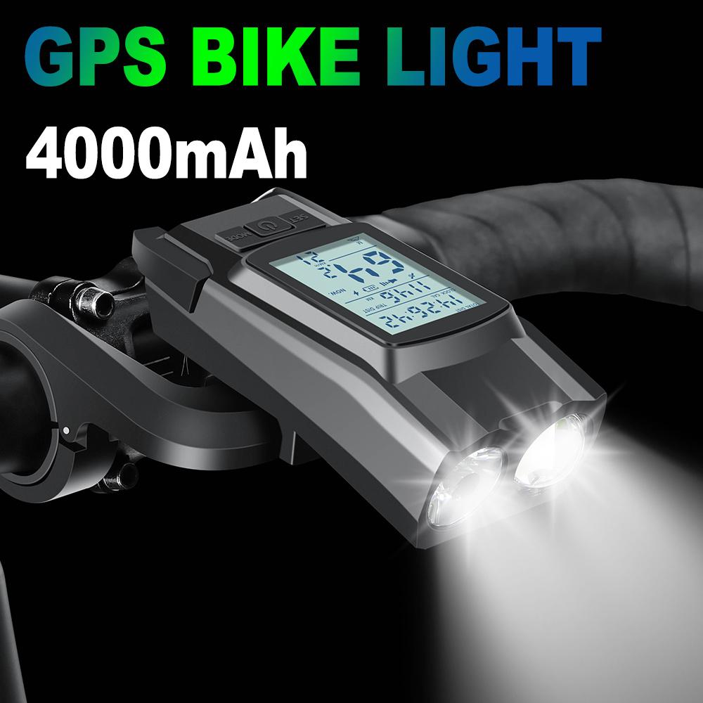 GPS Bicycle Front Light With Horn 3 in 1 Bike Light USB Rechargeable 4000mAh Bicycle Computerp Cycling Accessories For MTB Bike
GPS Bicycle Front Light With Horn 3 in 1 Bike Light USB Rechargeable 4000mAh Bicycle Computerp Cycling Accessories For MTB Bike