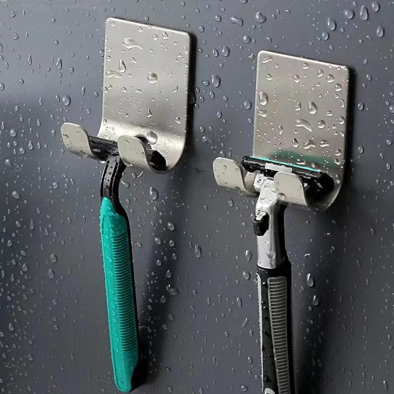 Bathroom 304 Stainless Steel Razor Holder Storage Hook Wall Men Shaving Shaver Shelf Punch Free Razor RackBathroom Accessories
Bathroom 304 Stainless Steel Razor Holder Storage Hook Wall Men Shaving Shaver Shelf Punch Free Razor RackBathroom Accessories