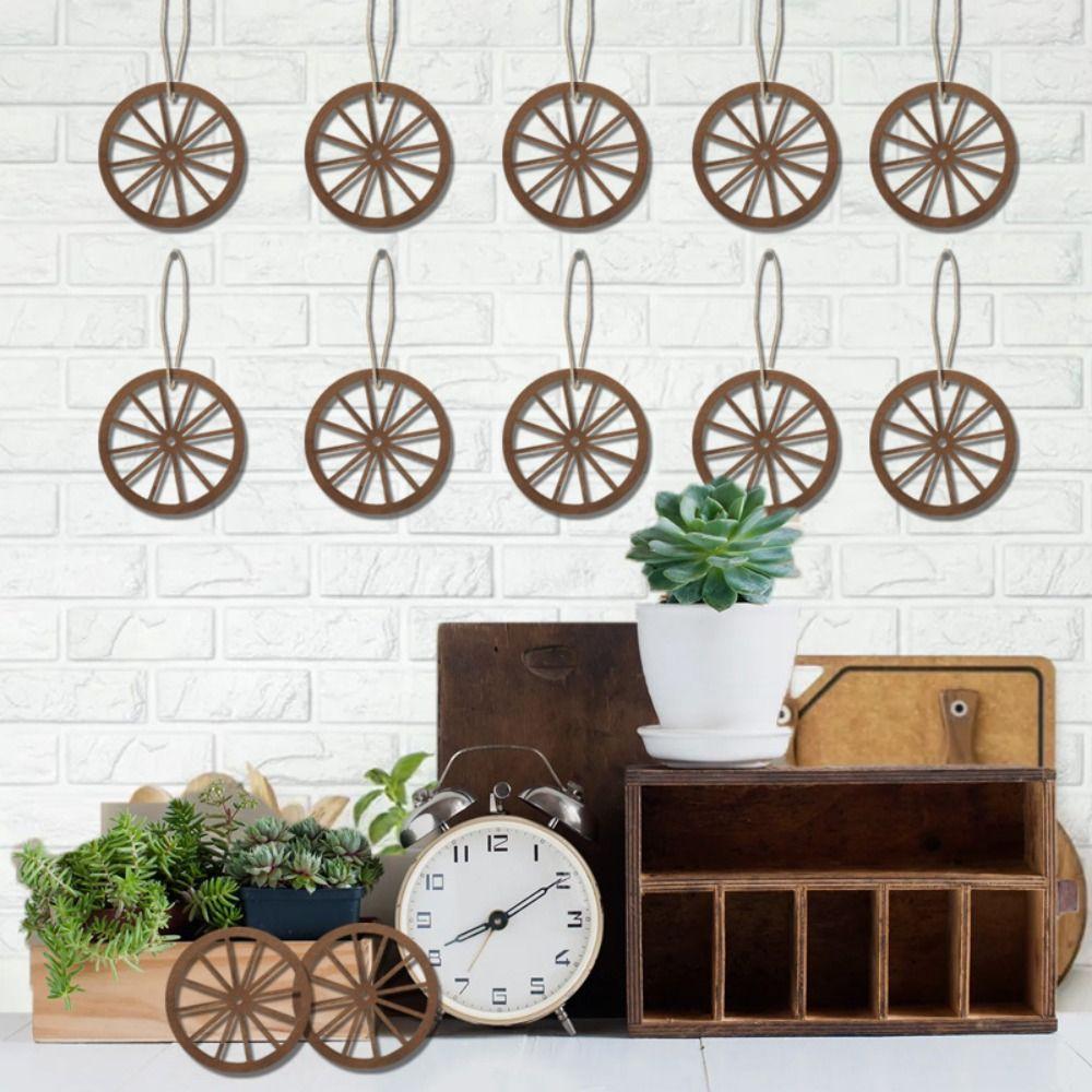 12pcs Vintage Wall Hanging Cartwheel Wood Hanging Ornament Pendant Crafts Wagon Wheel Decor Props 12 Pcs
12pcs Vintage Wall Hanging Cartwheel Wood Hanging Ornament Pendant Crafts Wagon Wheel Decor Props 12 Pcs