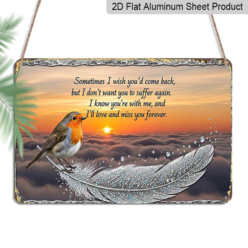 2D Flat 1pc Vintage Robin & Message Wall Sign - Aluminium Farmhouse Decor with Sunset & Robin Bird - Rustic Hanging Plaque Suitable for Home, Porch 20*30cm
2D Flat 1pc Vintage Robin & Message Wall Sign - Aluminium Farmhouse Decor with Sunset & Robin Bird - Rustic Hanging Plaque Suitable for Home, Porch 20*30cm