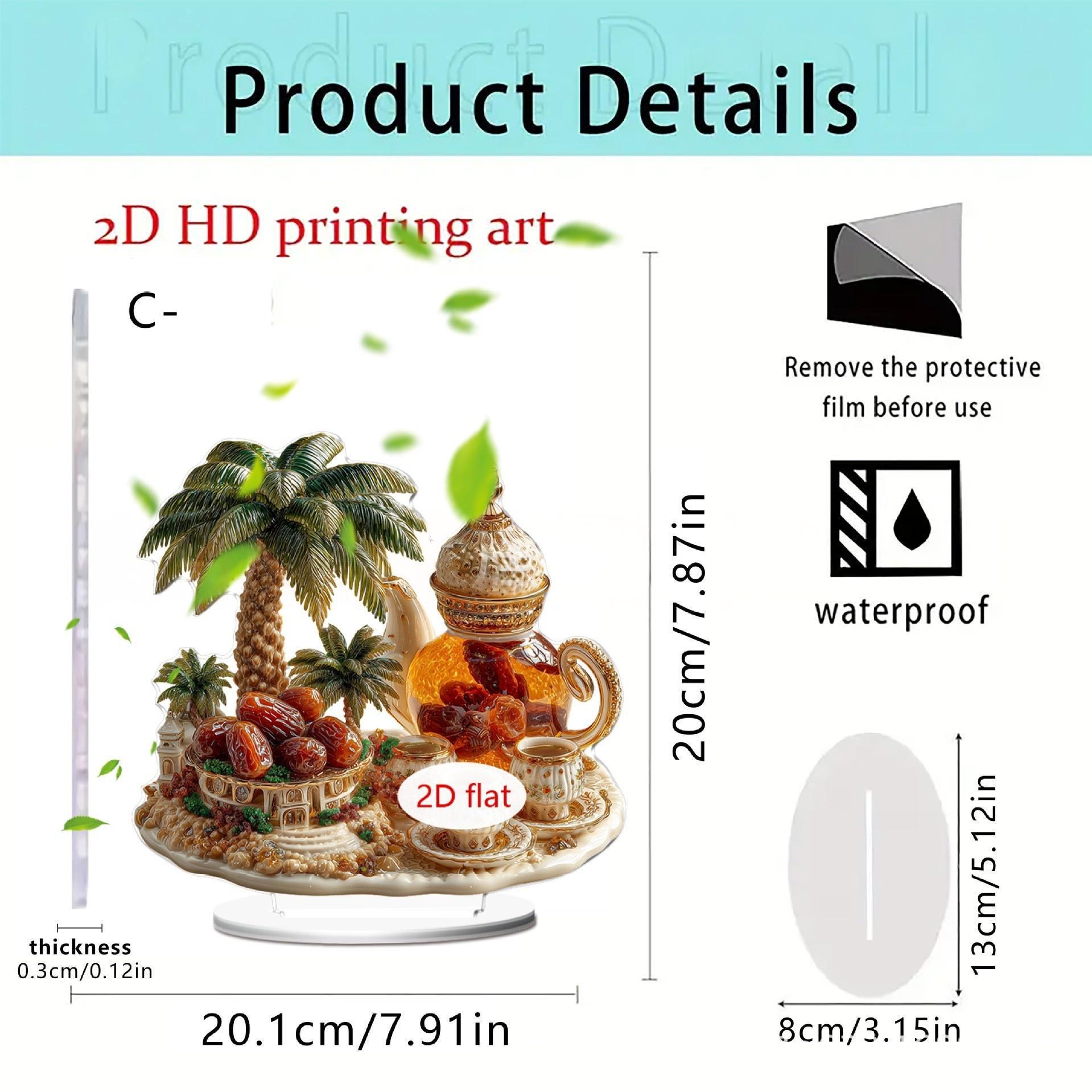 Pink Floral Moon & Lanterns Acrylic Desktop Ornament Size as shown in image
Pink Floral Moon & Lanterns Acrylic Desktop Ornament Size as shown in image