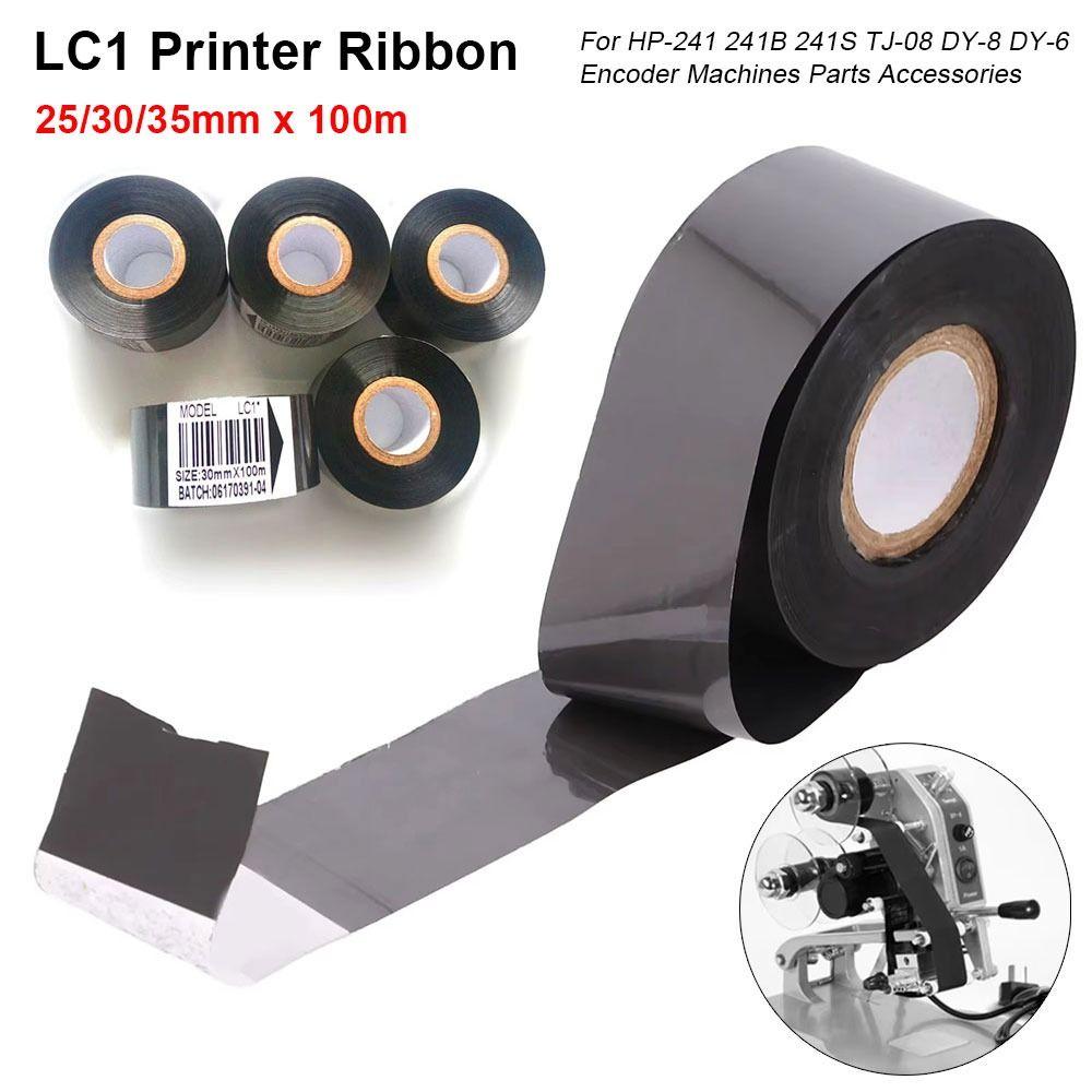 1Roll 100m Printer Tape Black Thermal Coding Printing Machine Parts Encoder Machines Accessories 25mmx100M
1Roll 100m Printer Tape Black Thermal Coding Printing Machine Parts Encoder Machines Accessories 25mmx100M