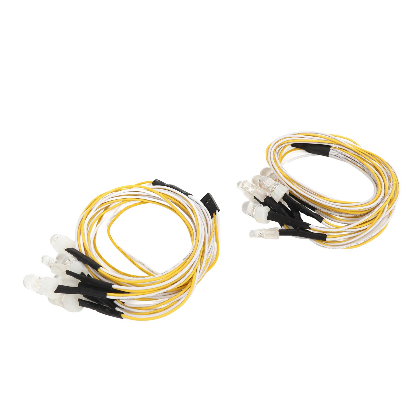 2PCS RC Car Lights Universal 7.4V 8mm Red White 5mm Yellow LEDs RC Car 8LED Lights for Conversion
2PCS RC Car Lights Universal 7.4V 8mm Red White 5mm Yellow LEDs RC Car 8LED Lights for Conversion