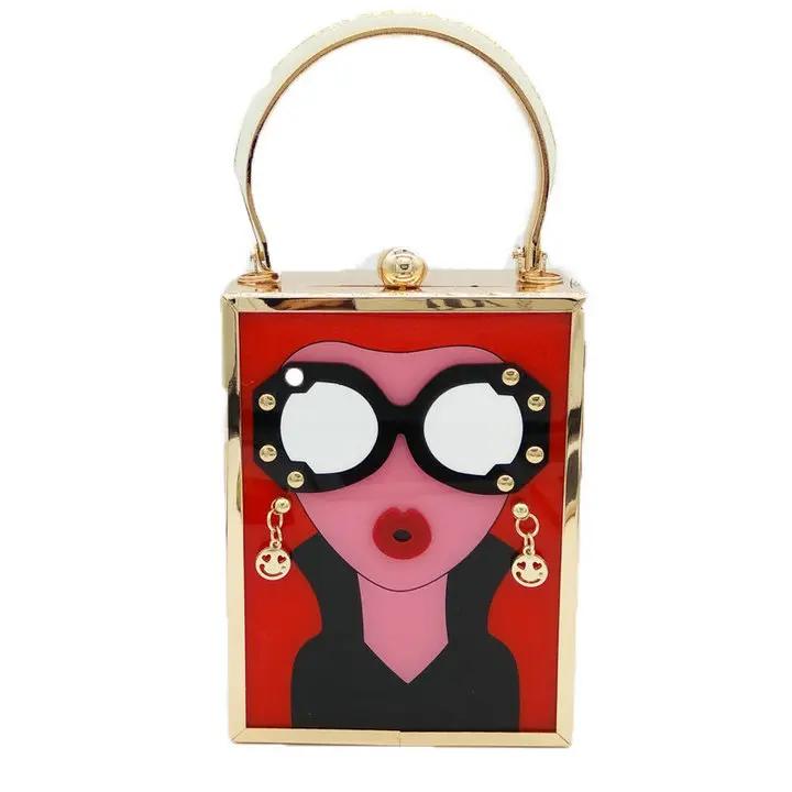 Boutique de FGG Women Fashion Metal Clutches Chain Shoulder Handbags Characters Crossbody Bag Evening Party Clutch Handbags,Mini 14 X 21 X 9 CM
Boutique de FGG Women Fashion Metal Clutches Chain Shoulder Handbags Characters Crossbody Bag Evening Party Clutch Handbags,Mini 14 X 21 X 9 CM
