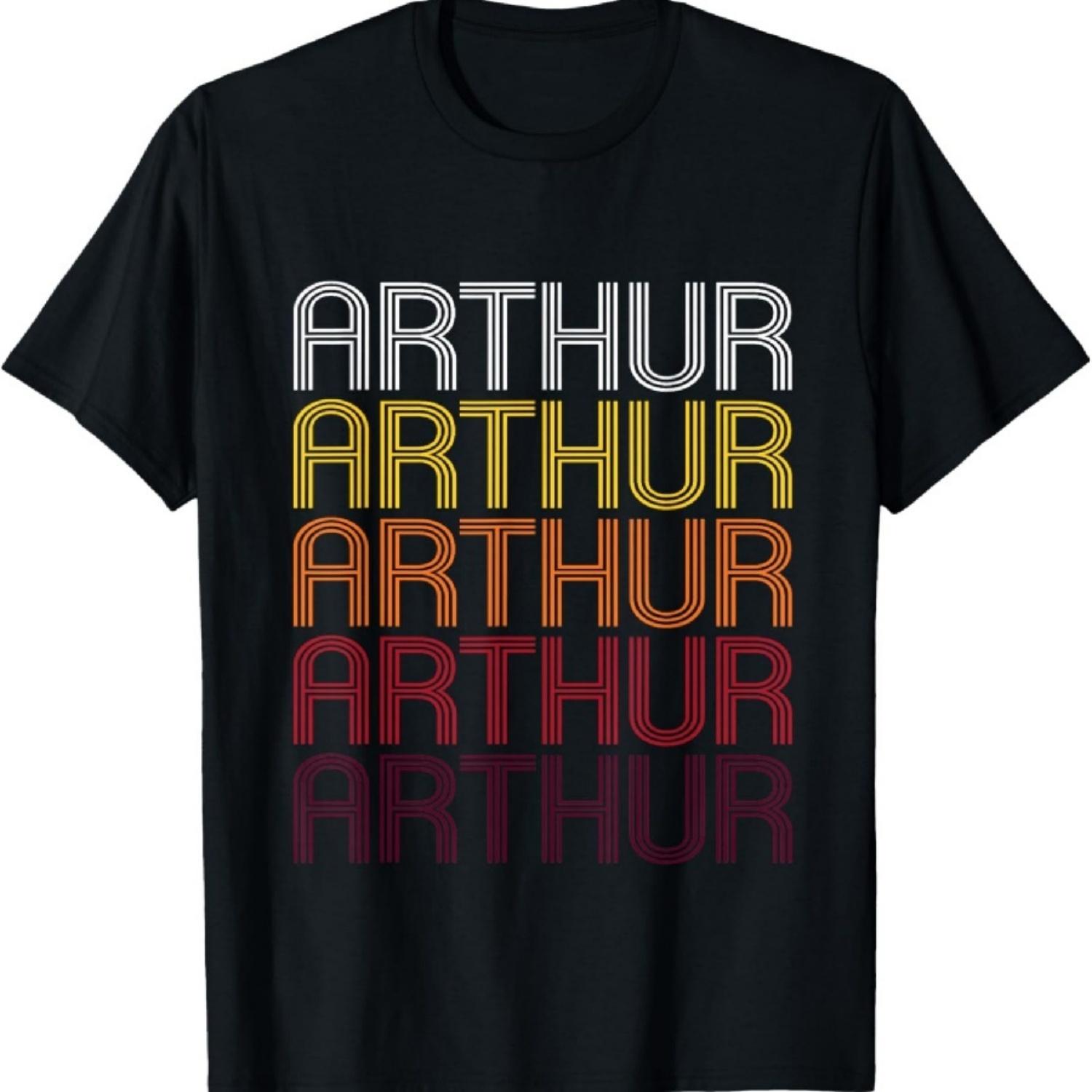 Arthur Retro Wordmark Pattern - Vintage Style T-shirt XXXXXL чорний
Arthur Retro Wordmark Pattern - Vintage Style T-shirt XXXXXL чорний