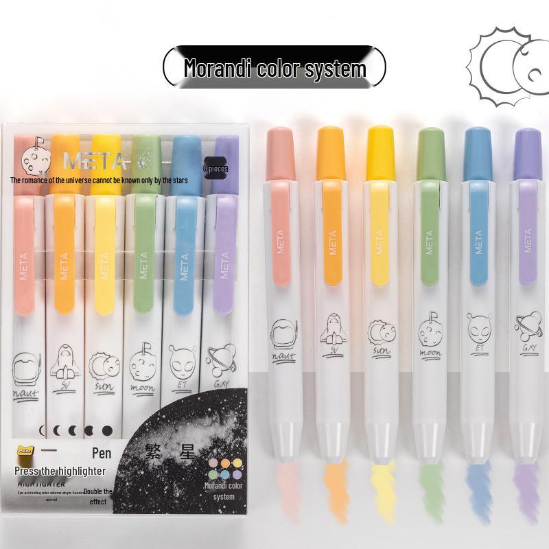 TacoTaco Click Fluorescent Pen: High-Visibility Student Marker, Large Capacity, Eye-Friendly Light Colors.
TacoTaco Click Fluorescent Pen: High-Visibility Student Marker, Large Capacity, Eye-Friendly Light Colors.