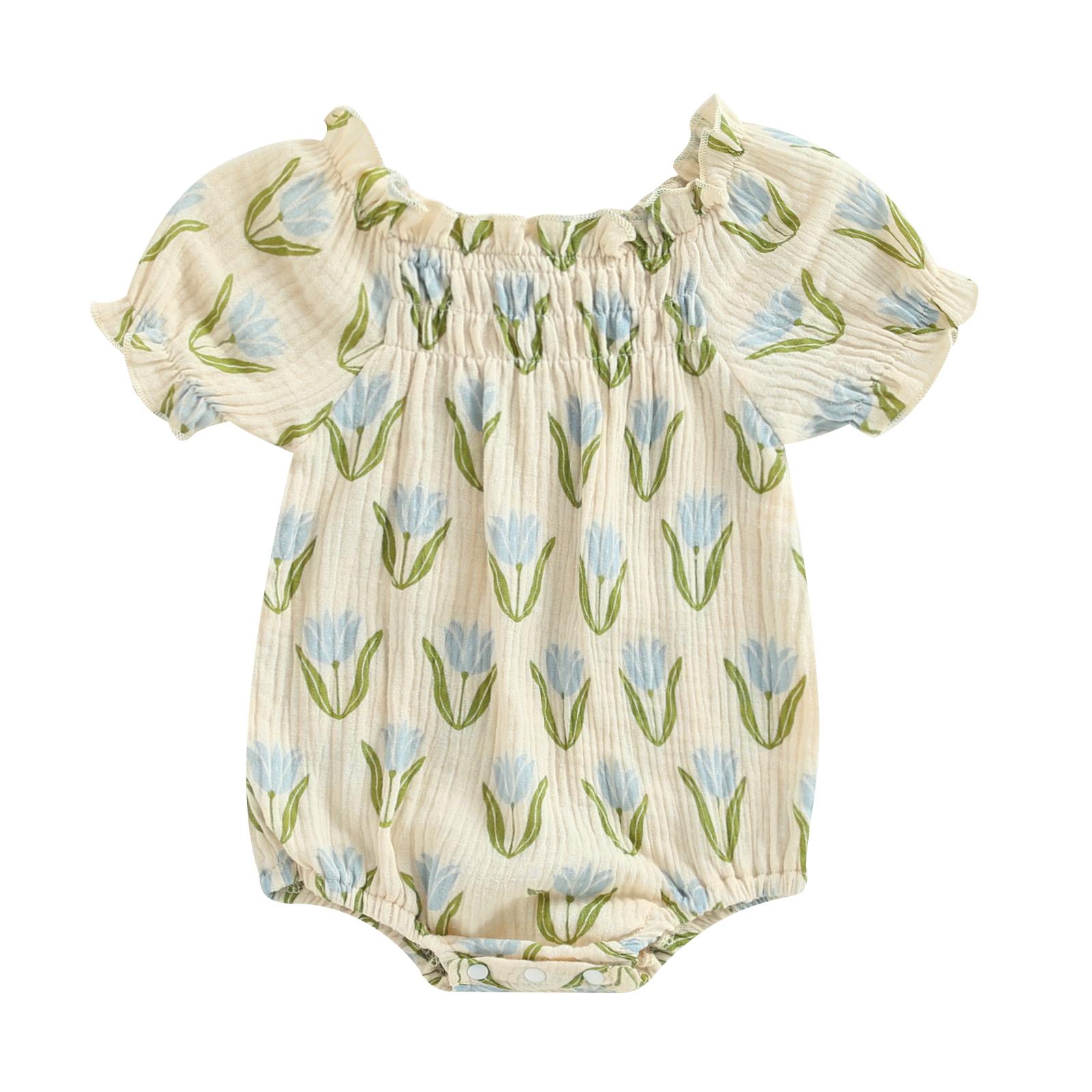 Комбинезон для новорожденных девочек с цветочным принтом, короткие рукава-фонарики, комбинезоны для новорожденных, летняя одежда, боди 12-18 Months синий
Комбинезон для новорожденных девочек с цветочным принтом, короткие рукава-фонарики, комбинезоны для новорожденных, летняя одежда, боди 12-18 Months синий