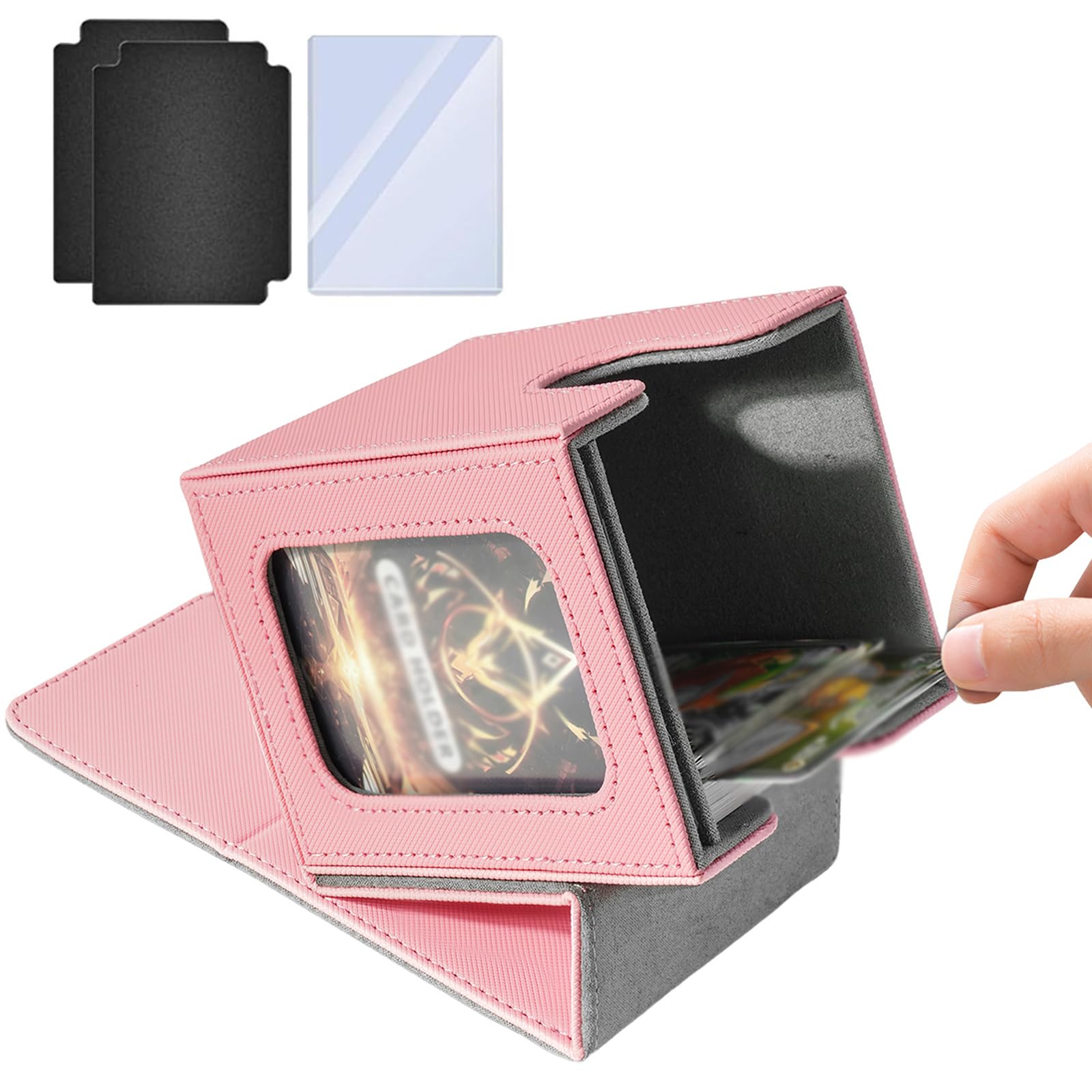 Deck Trading Card Card Game Storage 100 Cards x Magnetic Closure x Waterproof PU with Sleeve Top Vertical Two and One for and Duel Masters Case, Case,
Deck Trading Card Card Game Storage 100 Cards x Magnetic Closure x Waterproof PU with Sleeve Top Vertical Two and One for and Duel Masters Case, Case,